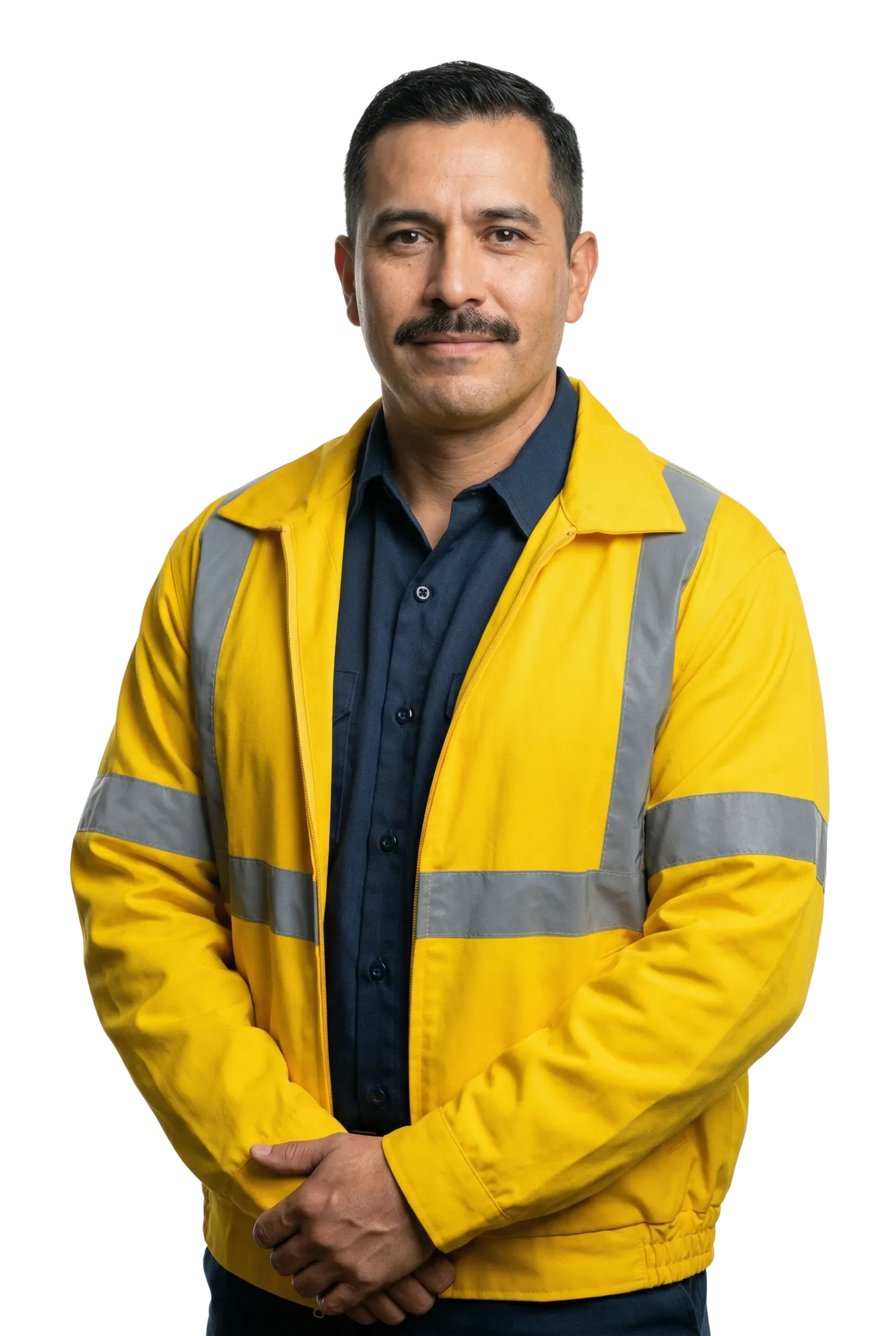 Safety officer reviewing shop-floor compliance data