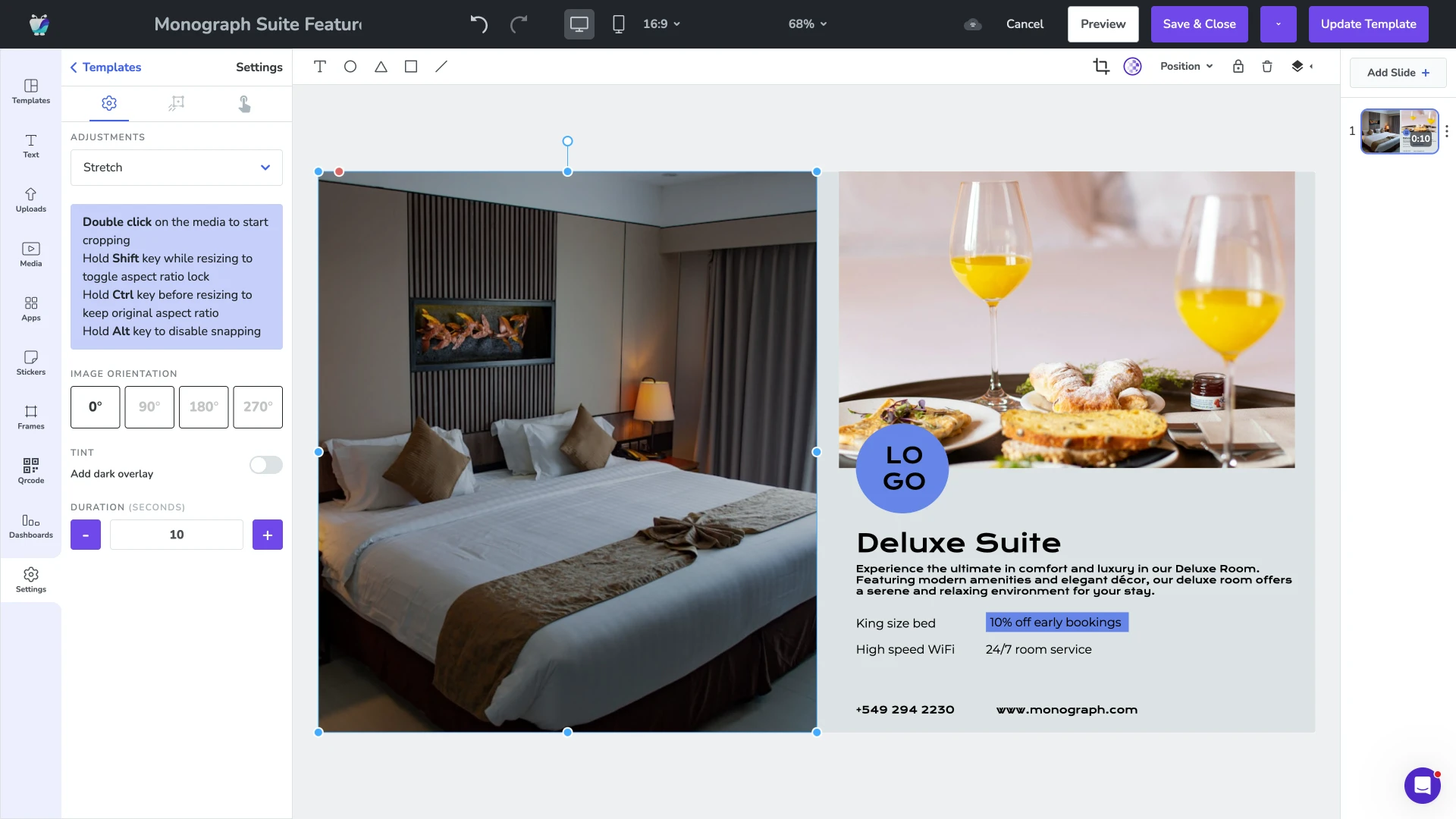 Fugo scheduling timeline showing hotel daypart content plan across 24-hour cycle