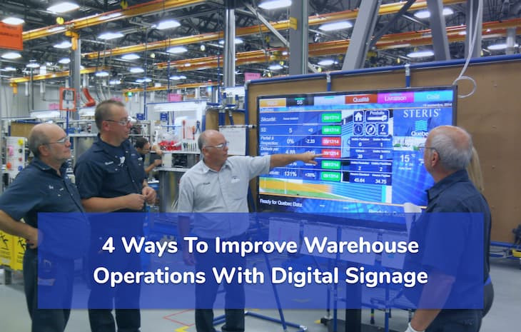 4 Ways To Improve Warehouse Operations With Digital Signage