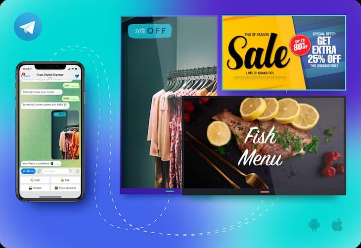 Fugo's Telegram Bot Is Here - the 1st Free Digital Signage Tool Run Inside a Messaging App!