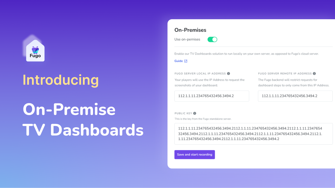 Introducing On-Premise TV Dashboards
